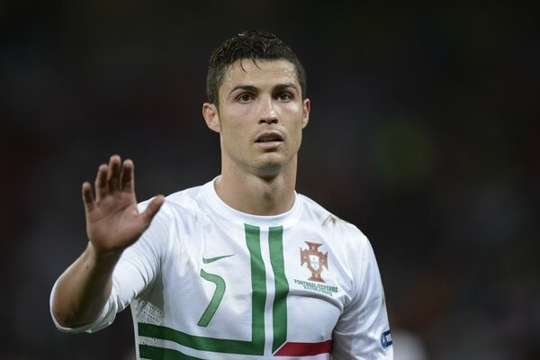 Cristiano Ronaldo sul campo di gioco