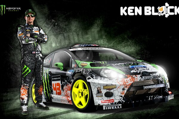 KEN BLOCK z Fordem rallycrossem