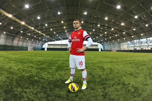 El centrocampista Jack Wilshere en el campo