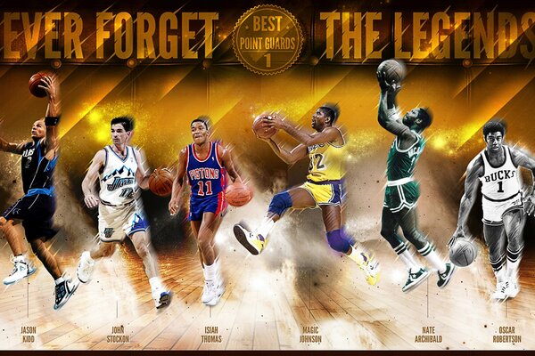 Los mejores jugadores de baloncesto en una foto