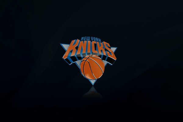 Logo koszykówki na czarnym tle