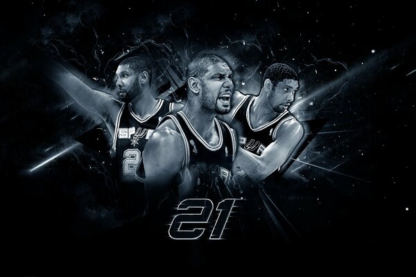 NBA Player Tim Duncan