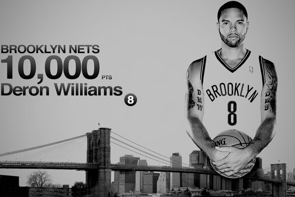 Deron Williams, basketteur sous le maillot de Brooklyn