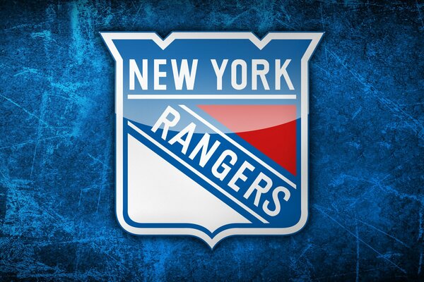 Distintivo con la scritta New York Rangers