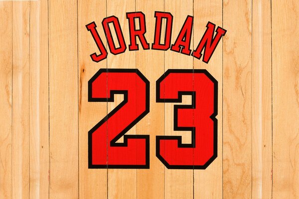 El número de Jordan pintado en las tablas