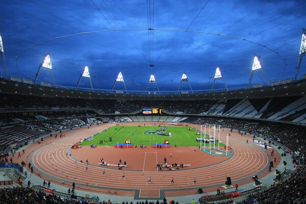 Un elegante estadio en Londres en los juegos Olímpicos