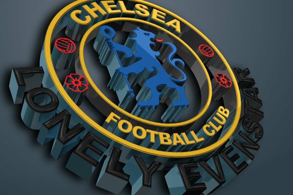 Logo Chelsea in formato 3D