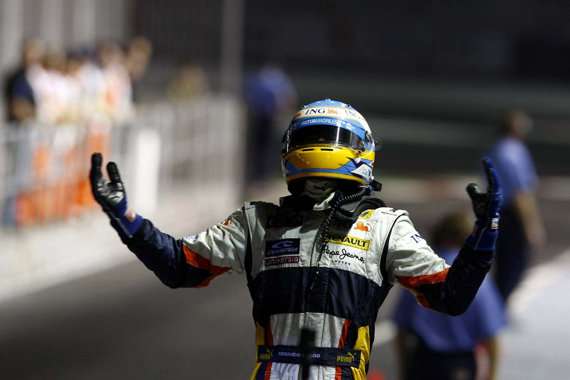 fernando alonso formule 1 ing renault f1 team singapour 2008