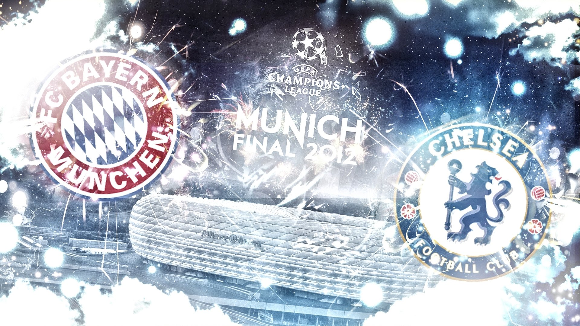 liga de campeones final 2012 bayern chelsea final 2012 emblemas estadio allianz arena