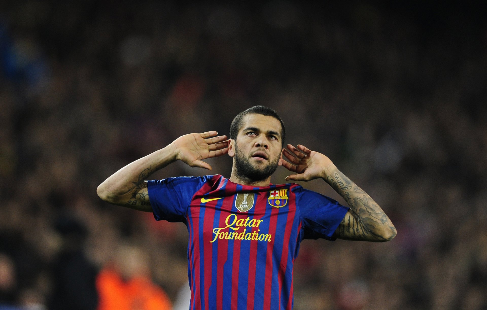 barcelone dani alves football joie