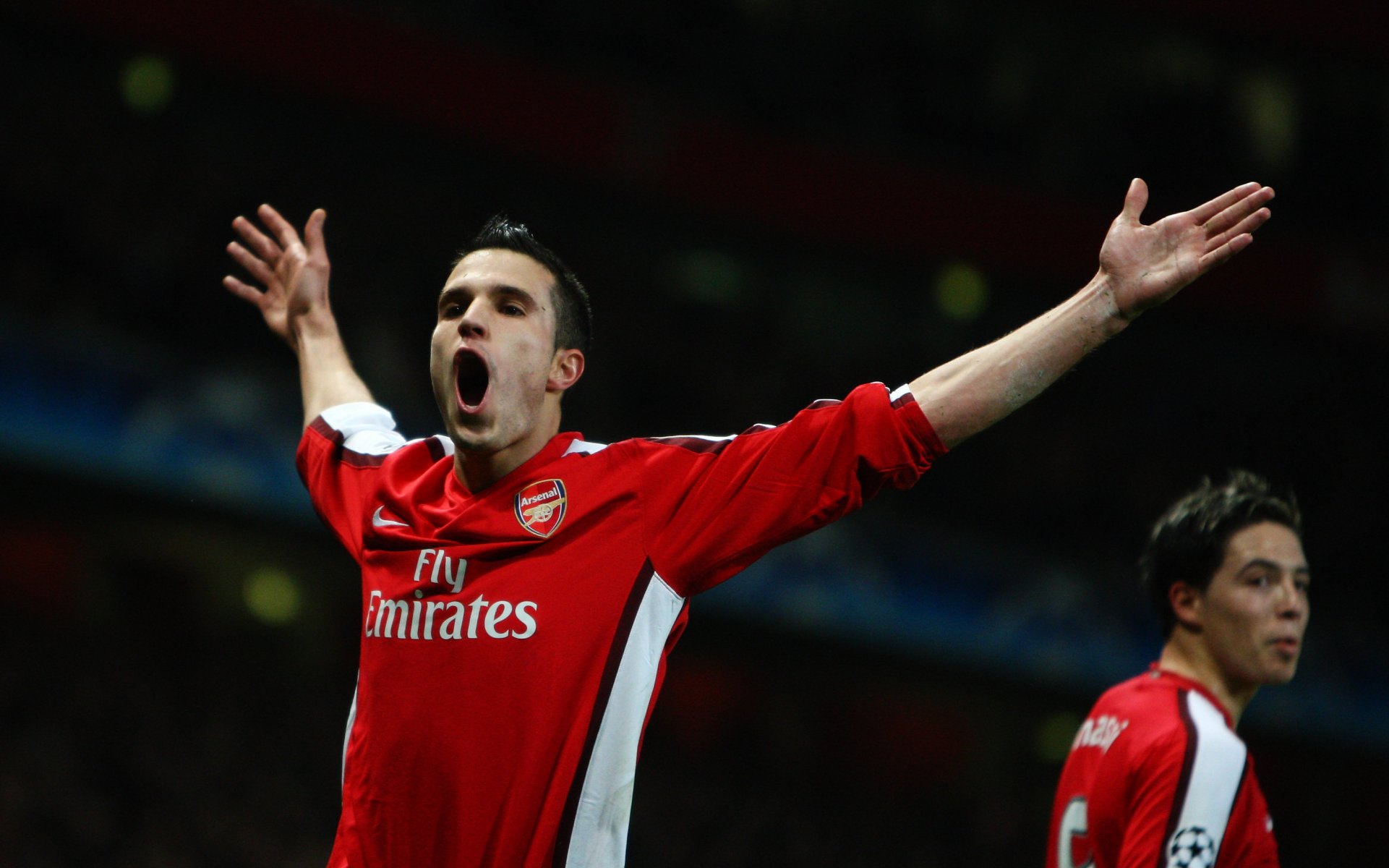 robin van persie samir nasri arsenal calcio