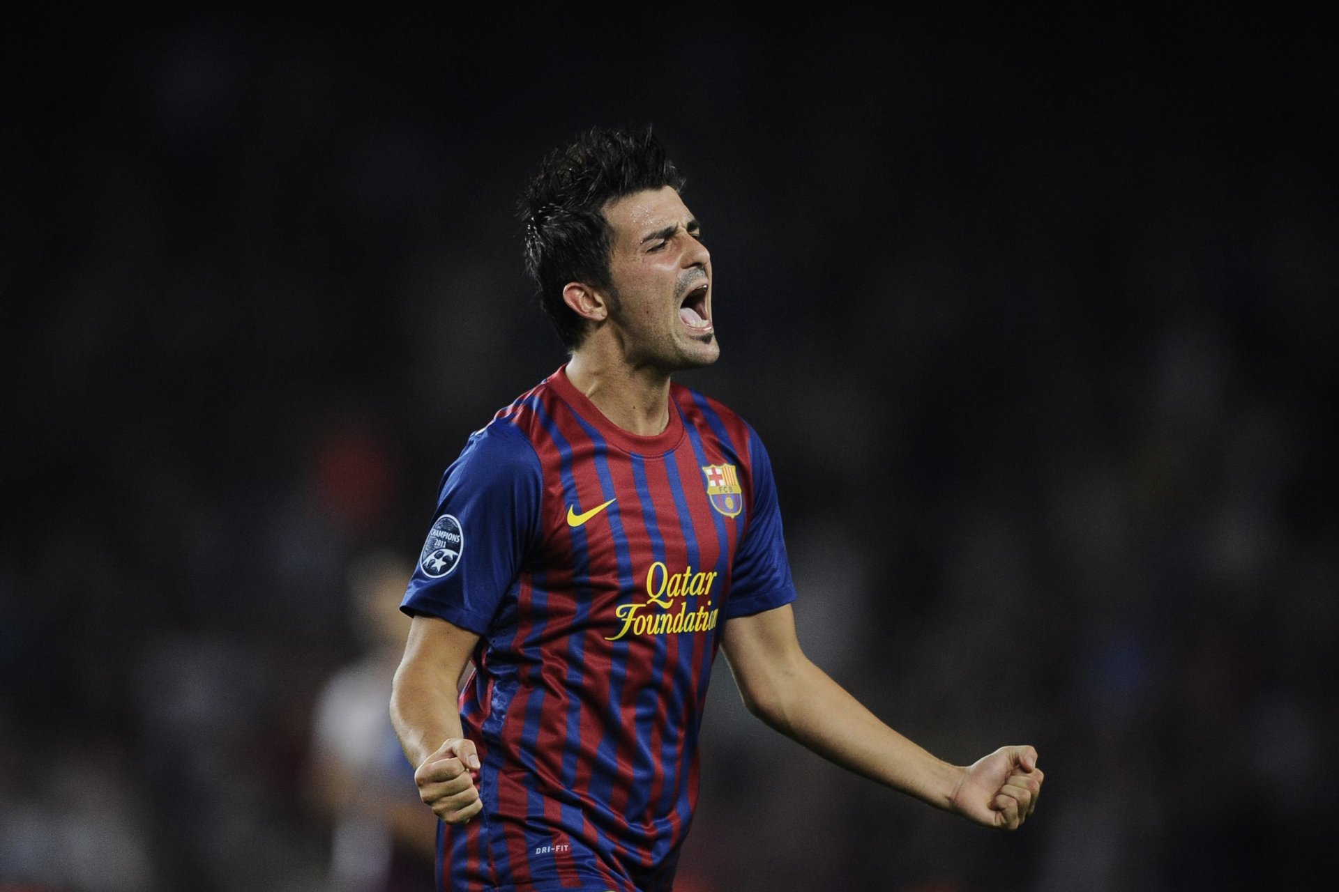 calcio vilia david villa barcellona champions league