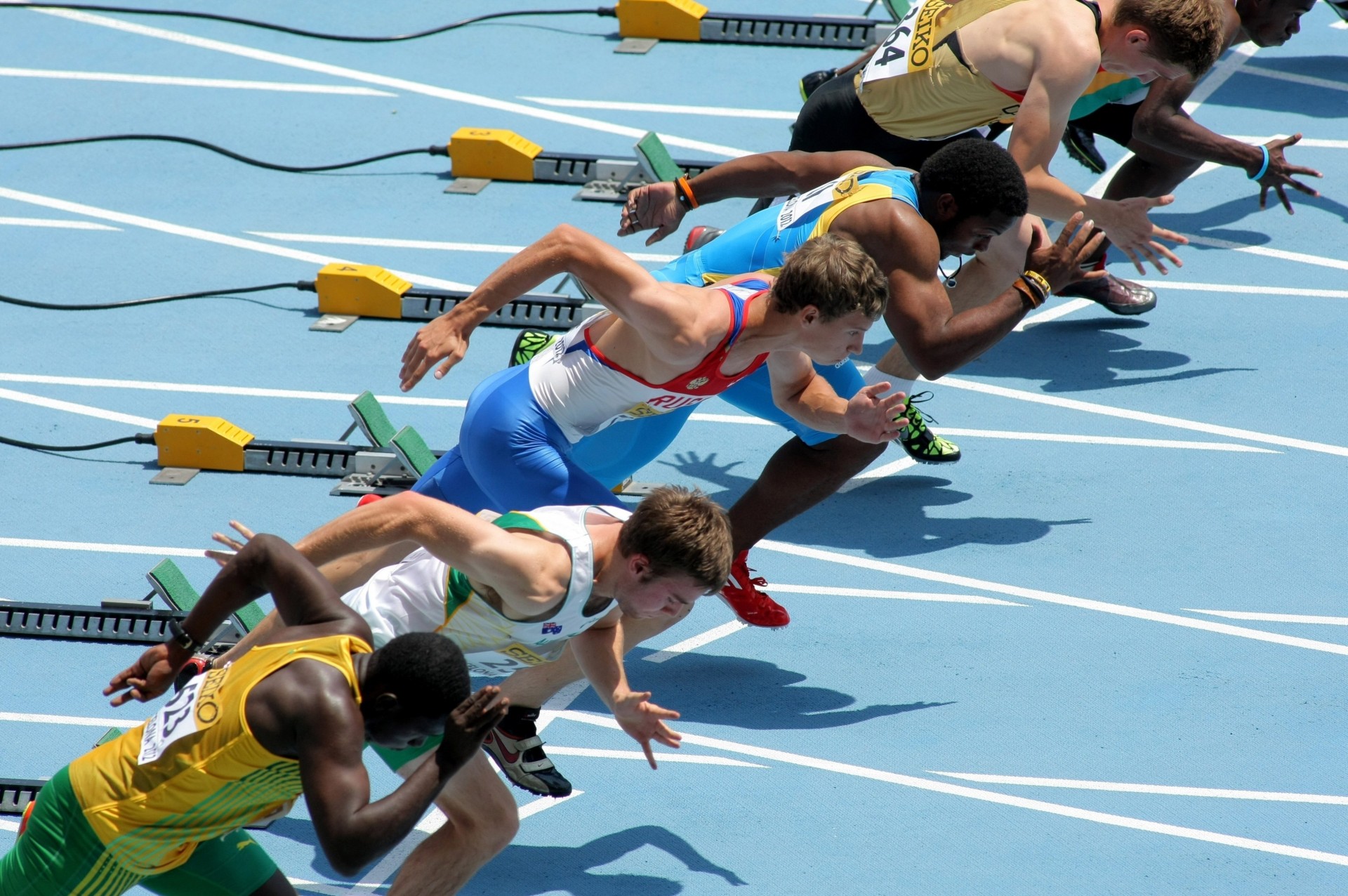 temps coureurs départ