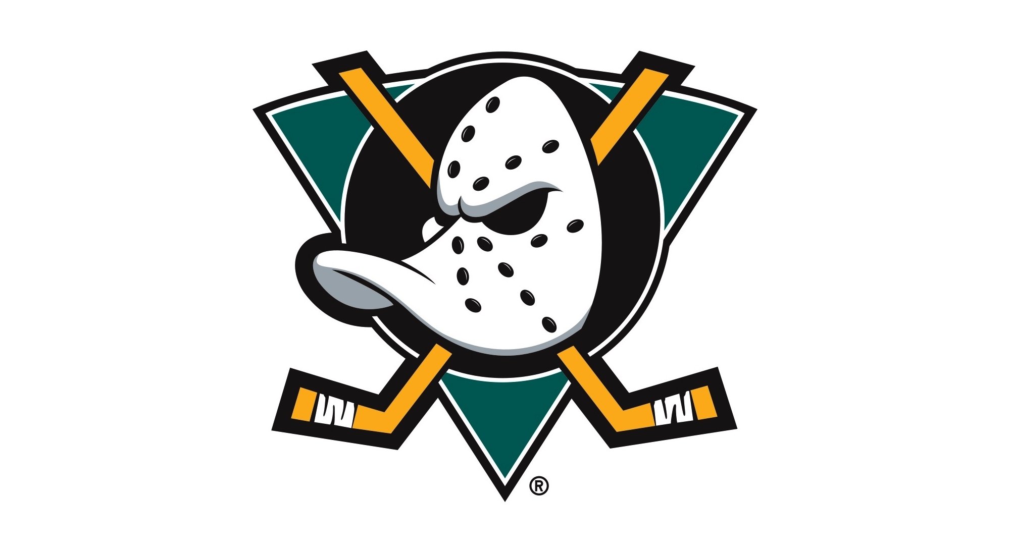 anaheim ducks nhl hockey sports game logo mask stick background