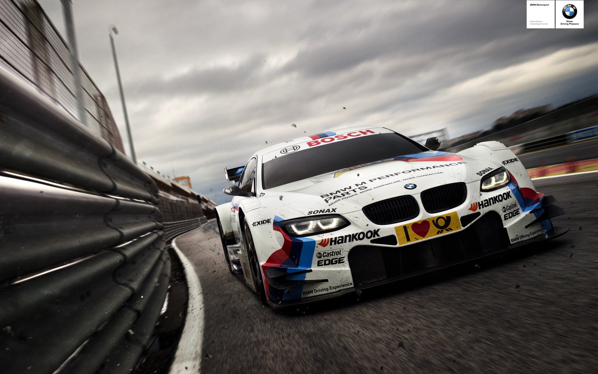 bmw dtm sport automobile asphalte hankook bmw brouette course voiture de course vitesse anneau piste piste angel eyes sport bmw m3 m power parebrick