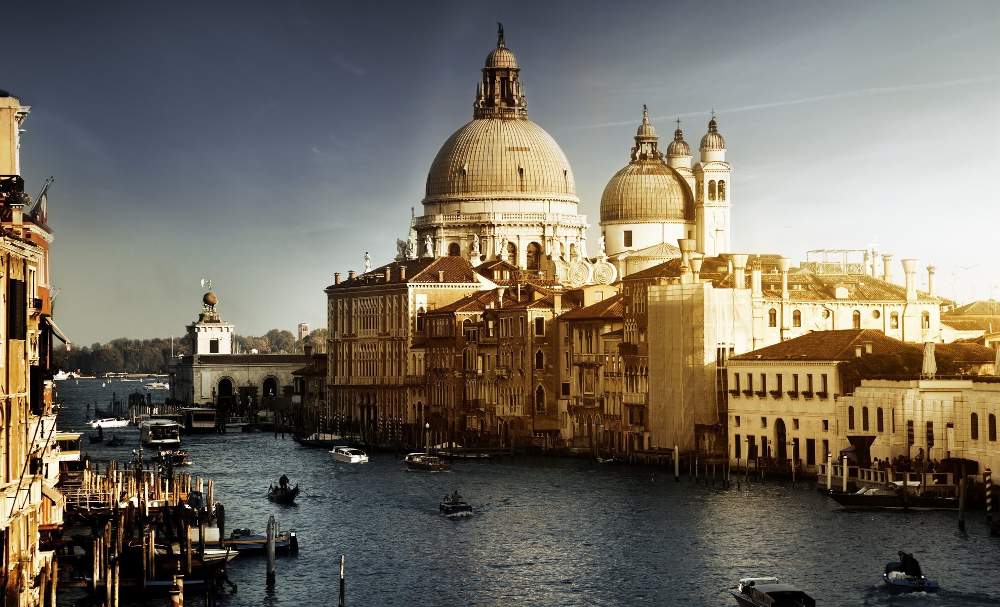 gondeln venice italien gebäude boote venedig kanal italy