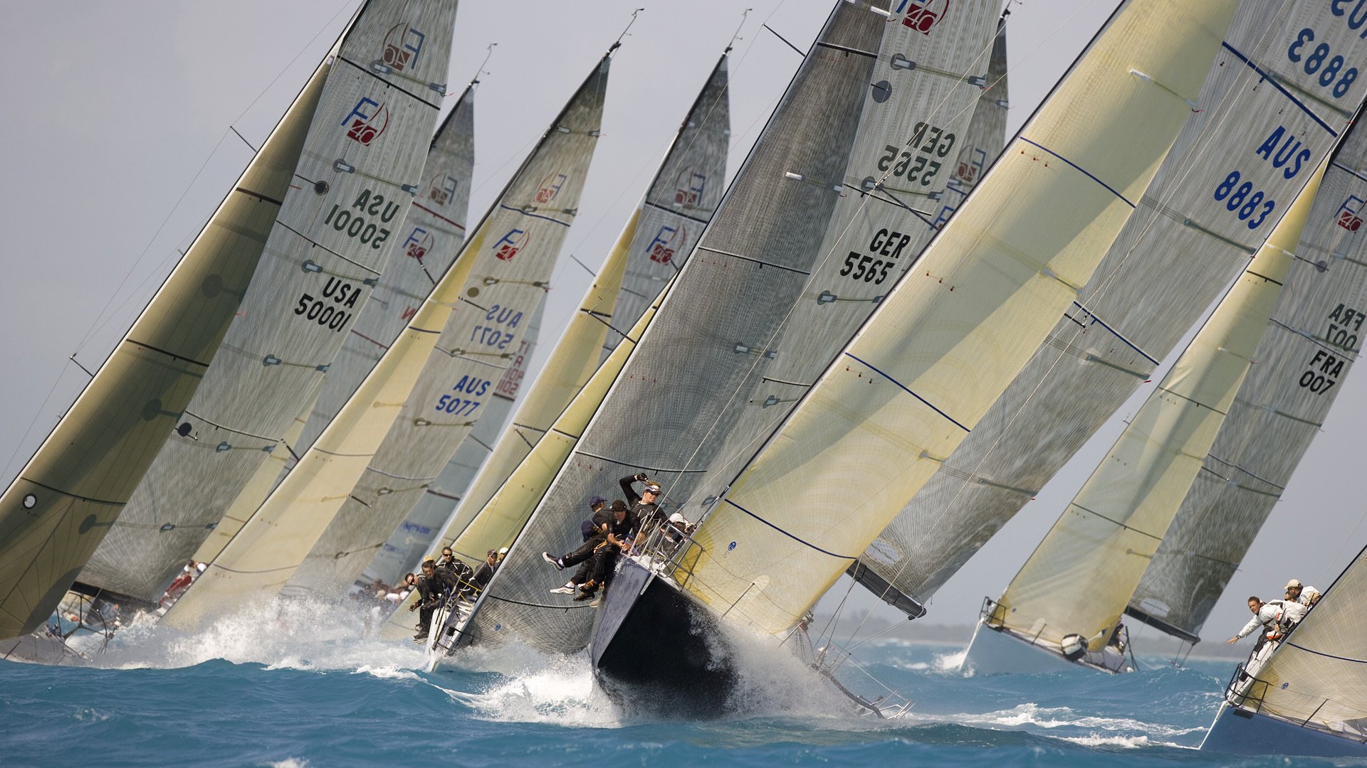 regatta rennen yacht wind wellen florida mayami