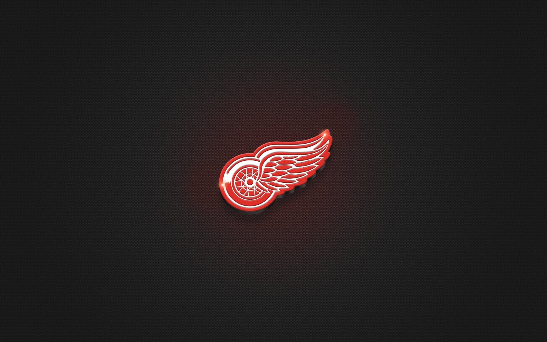 red wings logo koło skrzydła hokej tekstury minimalizm czerwony