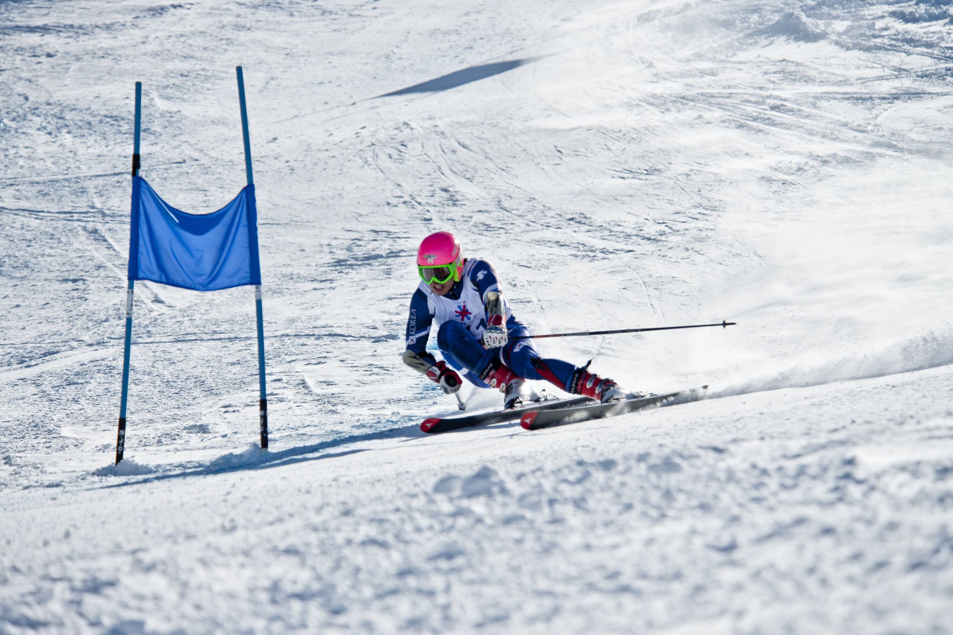 kiing super giant winter mountain