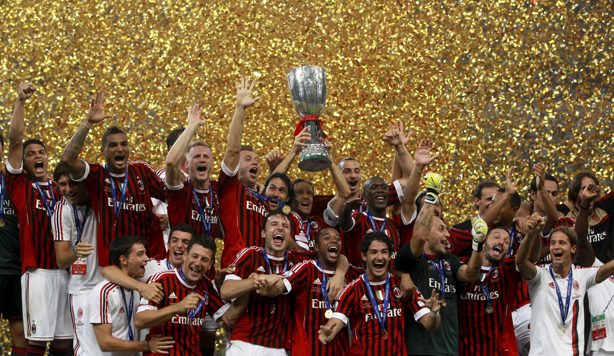 ac mailand ac mailand scudetto pato gattuso seedorf italien-cup 2012