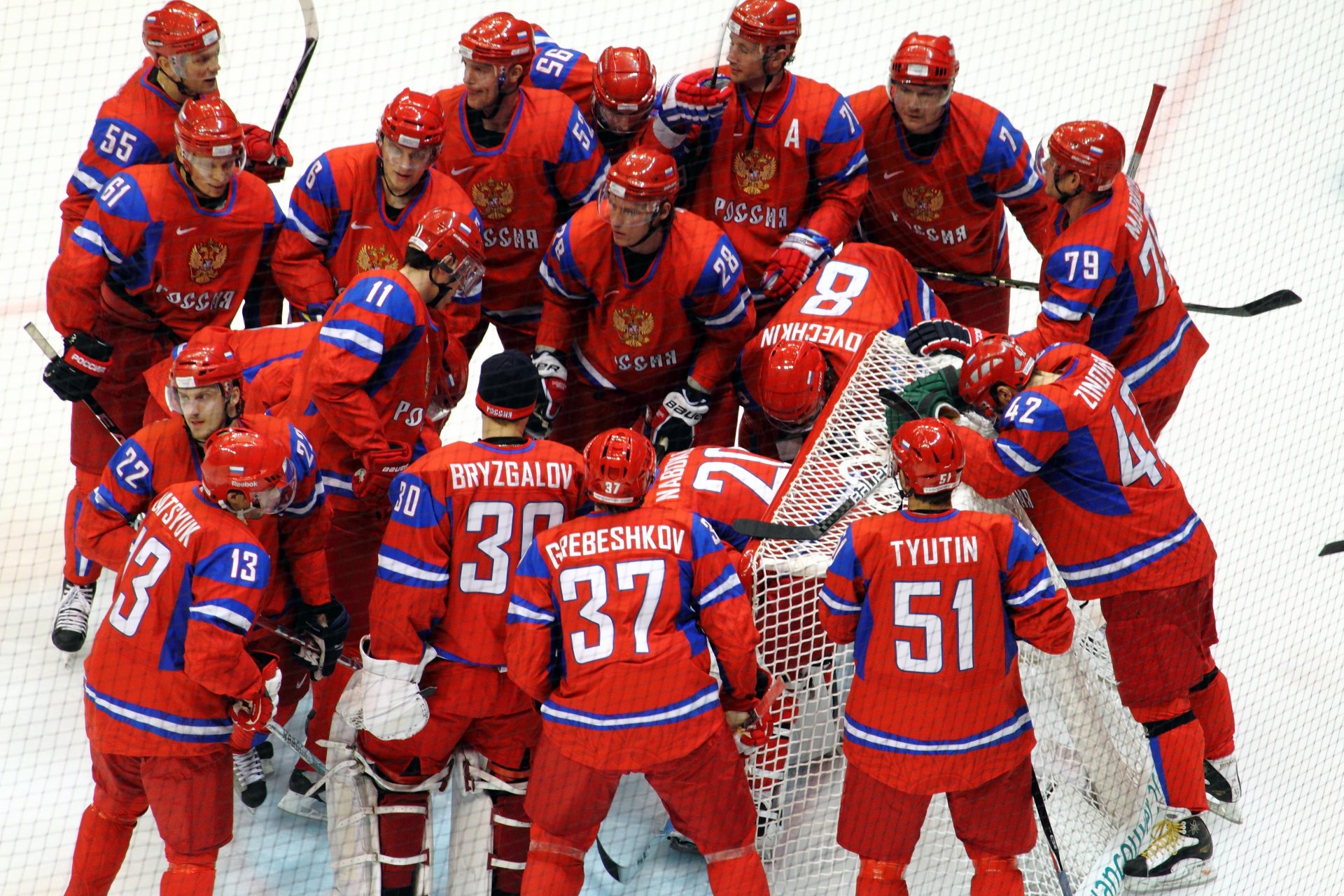 russia ovechkin semin squadra nazionale hockey malkin nhl campionato mondo ghiaccio gol gioia applausi splashalov lettonia vittoria squadra russa campione