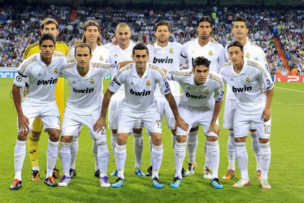 Equipo de fútbol real Madrid