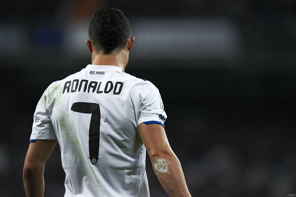 Cristiano Ronaldo en el campo de fútbol