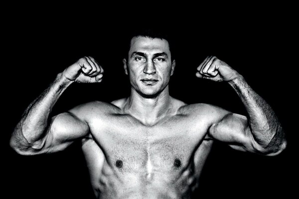 Boxing champion with a stern look - Wladimir Klitschko