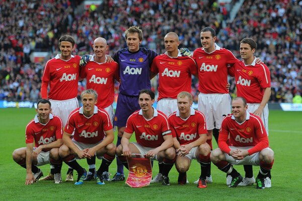 Footballeurs de l équipe de Manchester United photo