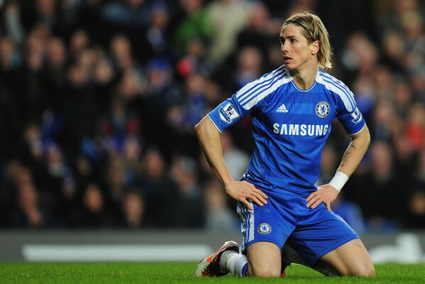 El futbolista del Chelsea, el gran jugador Fergando torres