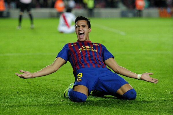 Barcelona, Fußball Alexis Sanchez