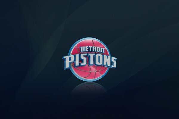 The logo of the Detroit Pistons basketball team