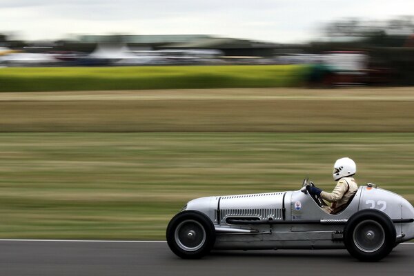 A famous racer participates in the race