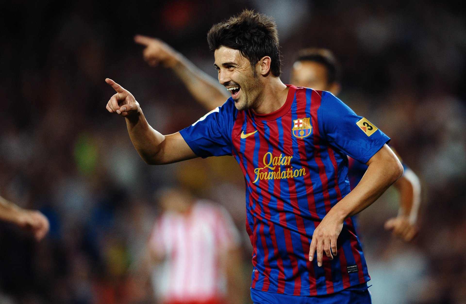 david villa fc barcelona atletico madrid tor feier