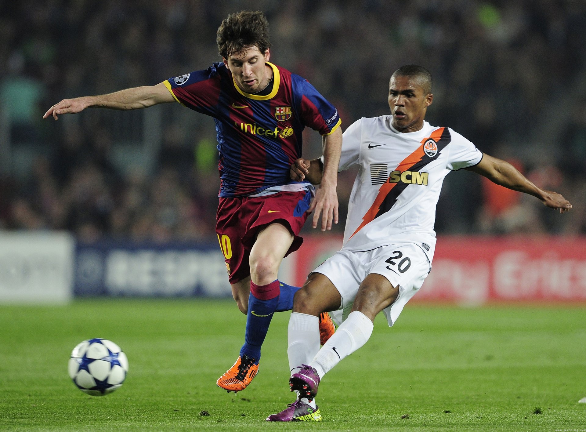 barselona shakhtar messi camp nou barcelona champions league rozgrom douglas costa hd photo