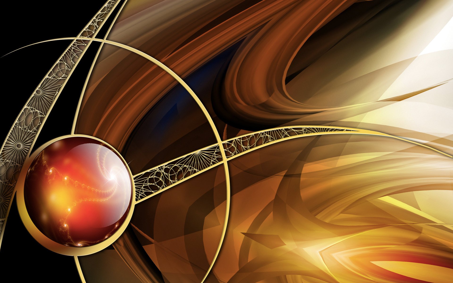 sfondo linee palla metallo sfera modelli
