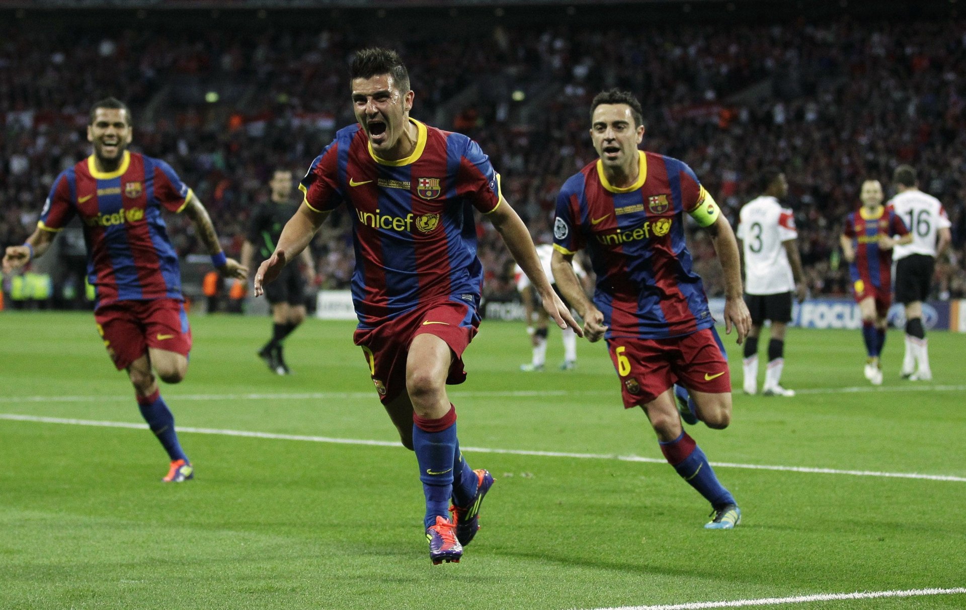 barcelona eurofinal 2011 barcelona liga mistrzów villa xavi emotsyi gol wujek basia