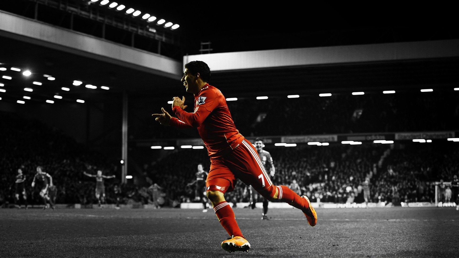 luis suarez liverpool anfield road fußball adida