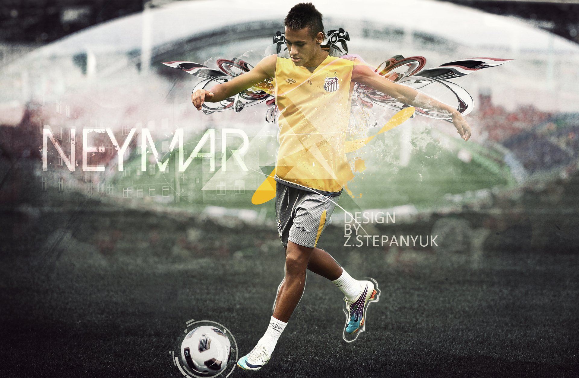 football neymer neymar photoshop 2011