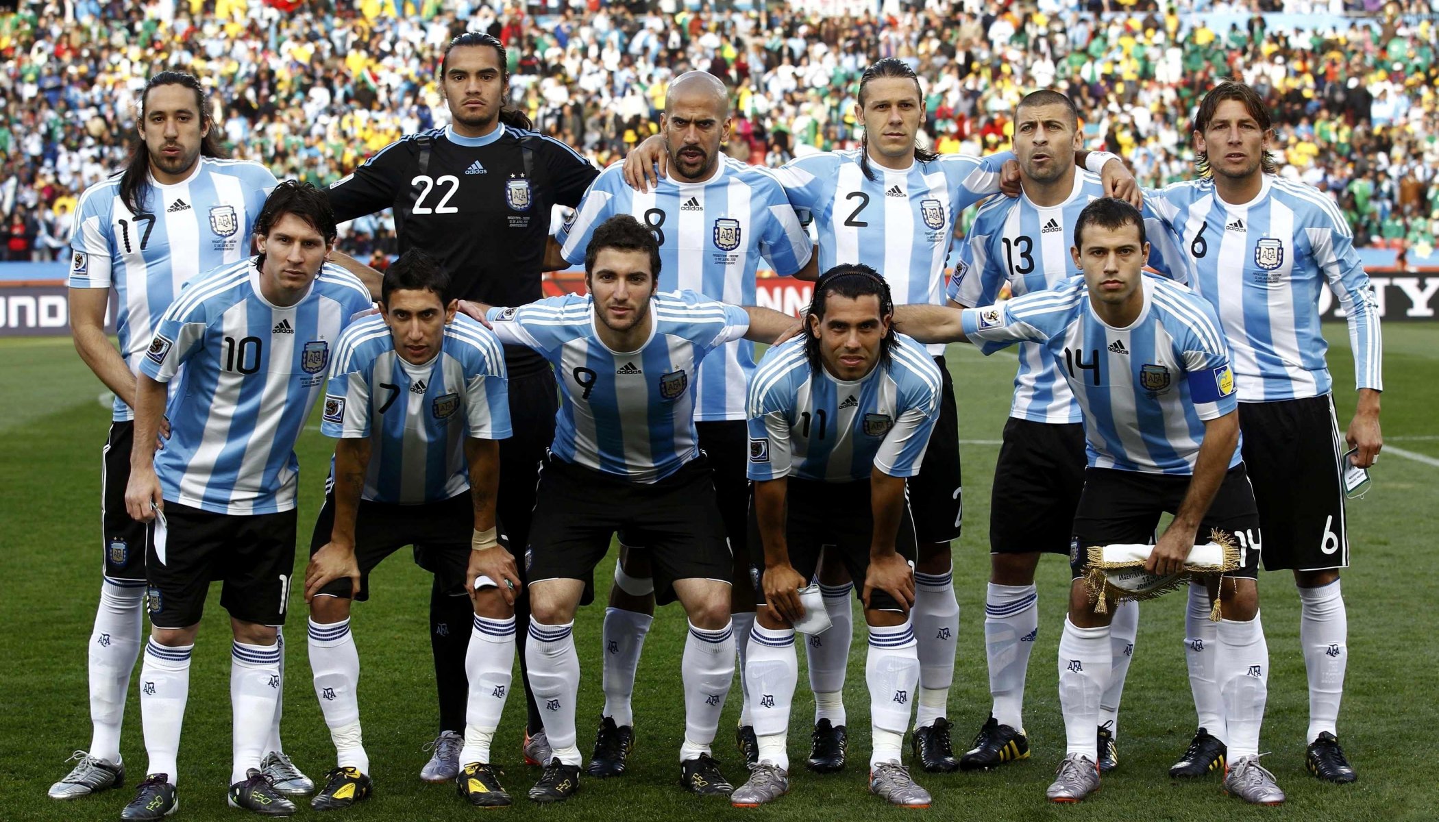 selección nacional argentina deportes fifa copa del mundo sudáfrica 2010 estadio campo césped hierba foto copa del mundo sudáfrica