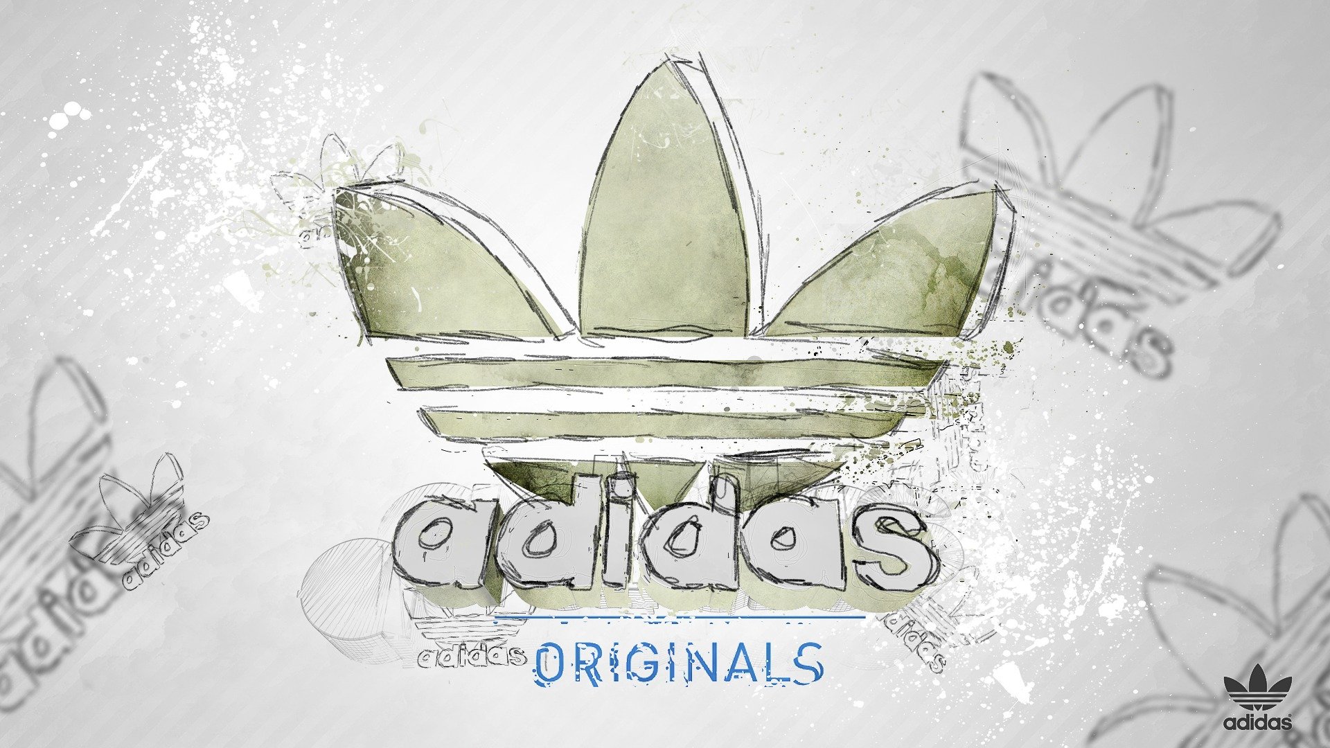 adidas originals sport stil marke logo zeichen zeichnung skizze muster linien marke logo bild modelle linien 1920x1080