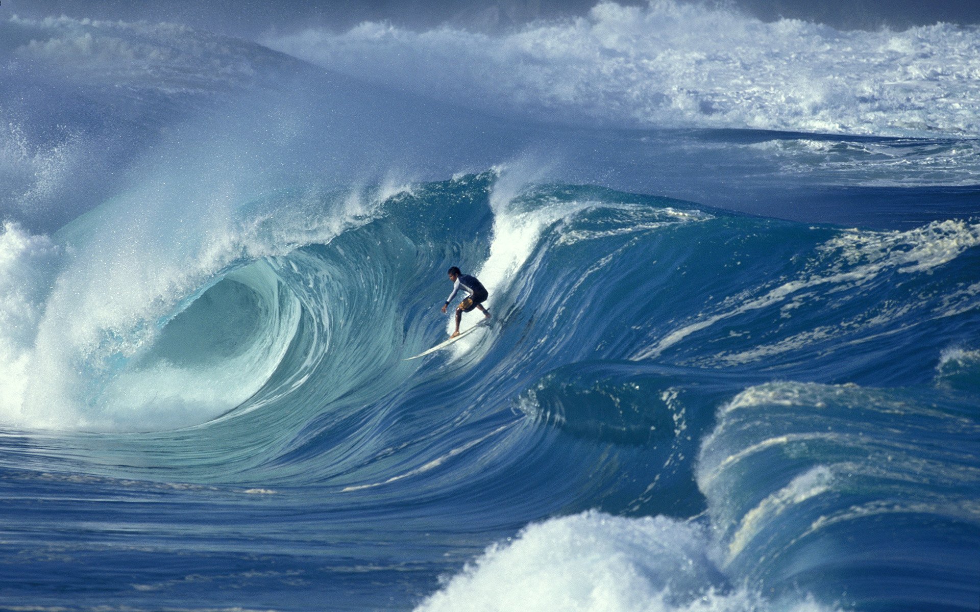 vague océan homme