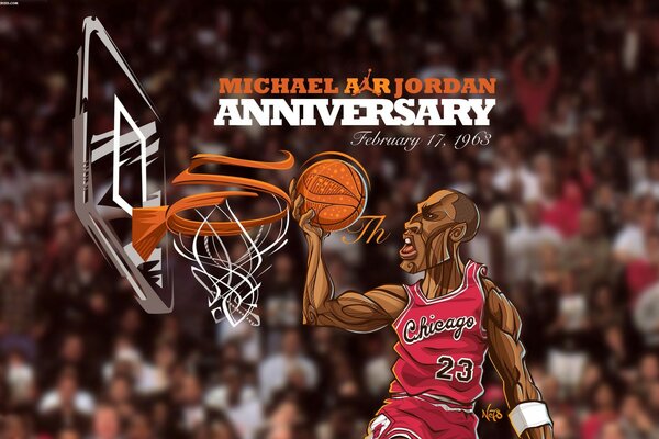 Caricature of Michael Jordan