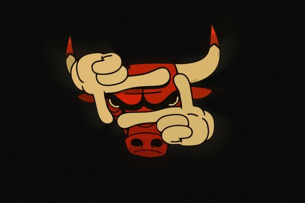 Basketball-Emblem der Chicago Bulls