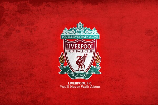 The emblem of the Liverpool football team