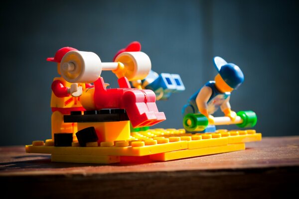 Toy jocks in the Lego constructor