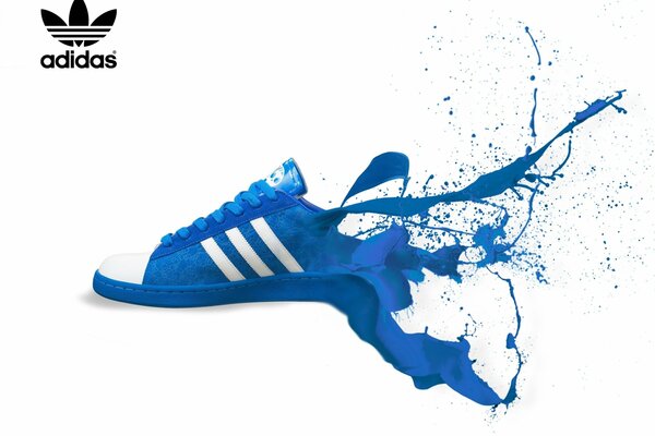 Publicidad colorida de Zapatillas Adidas