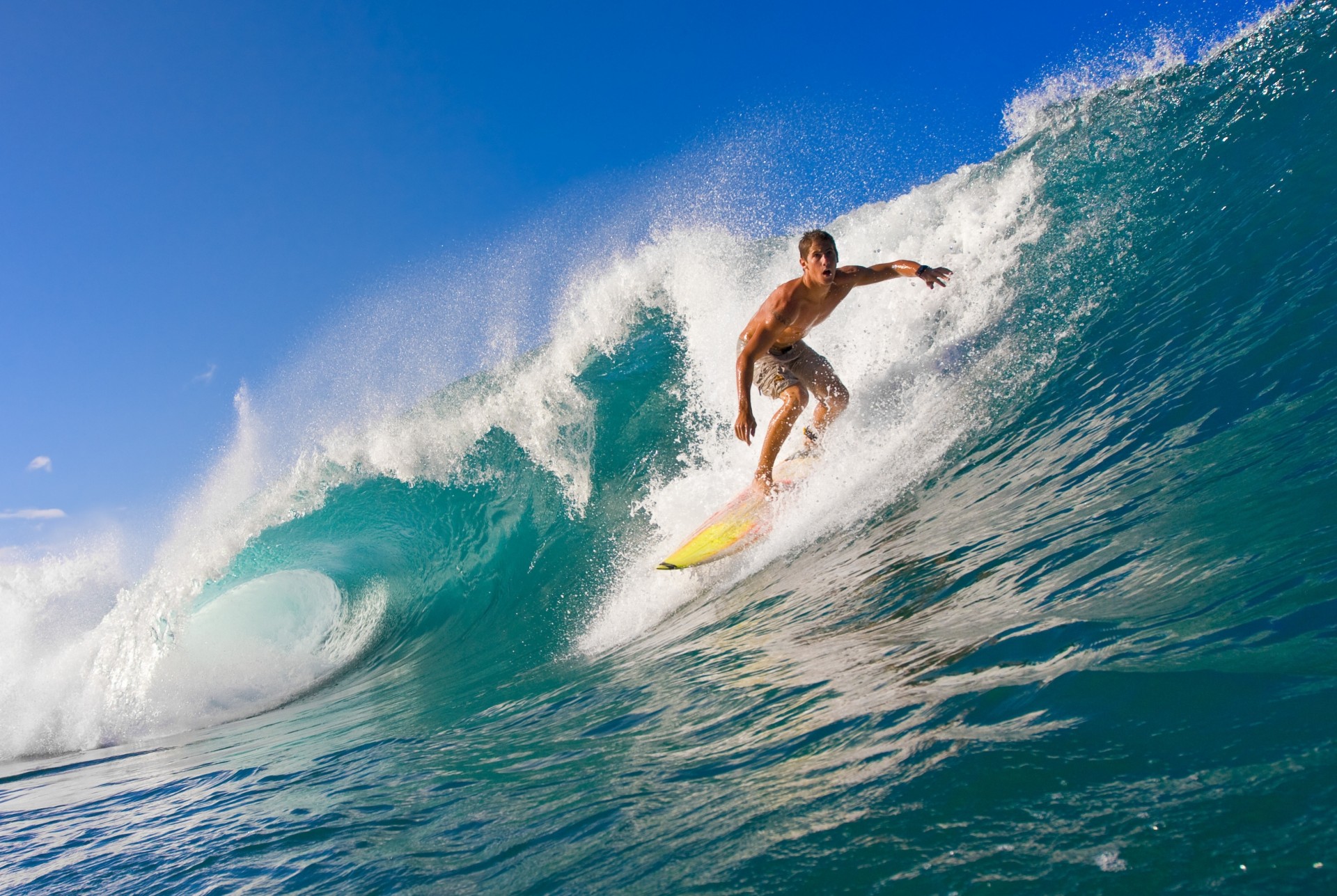 welle ozean sommer wasser meer jungen sport surfen im sommer