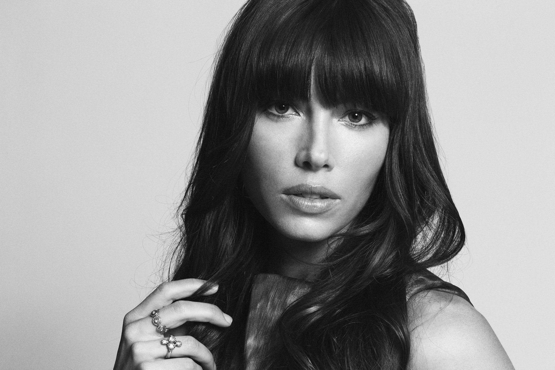 jessica biel actriz retrato foto blanco y negro clark tolton revista jalouse