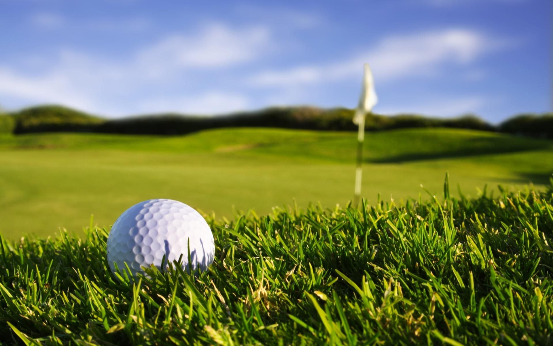 sport makro golfball spiel flagge gras himmel natur macro golf